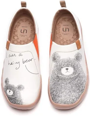 UIN Women's Artistic Design Slip-On Microfiber PU Shoes Stylish Comfortable Casual Loafers Lightweight Everyday Travel Footwear