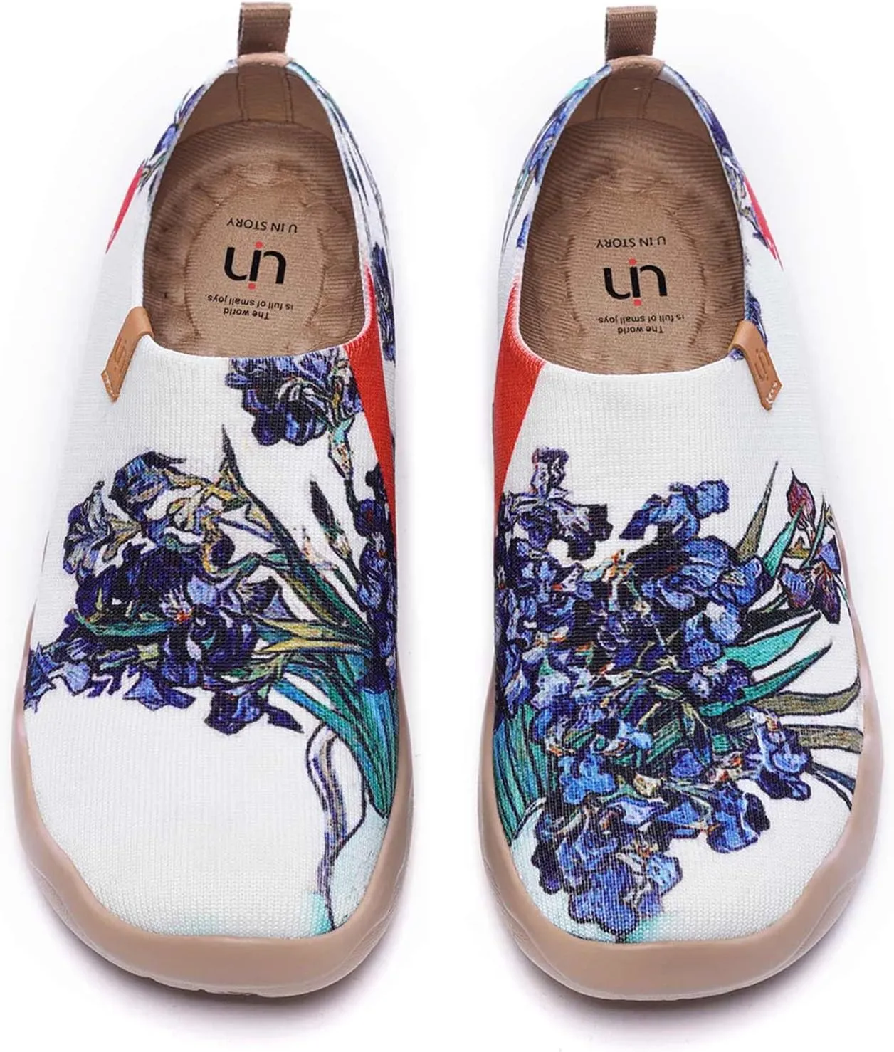 UIN Women's Slip-On Shoes Comfortable Breathable Knit Casual Footwear Stylish Travel-Friendly Loafers