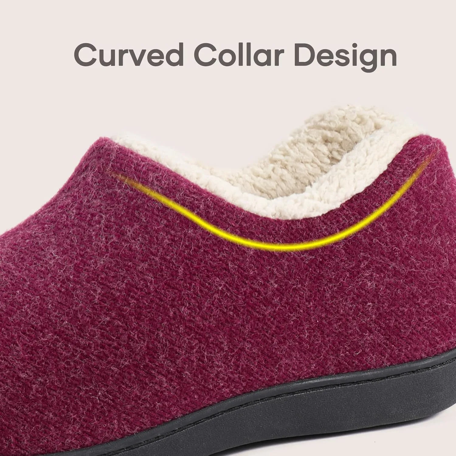 ULTRAIDEAS Women's Indoor Loafer House Slippers with Memory Foam, Ladies Warm Closed Back House Shoes with Non-Slip Outdoor Rubber Sole