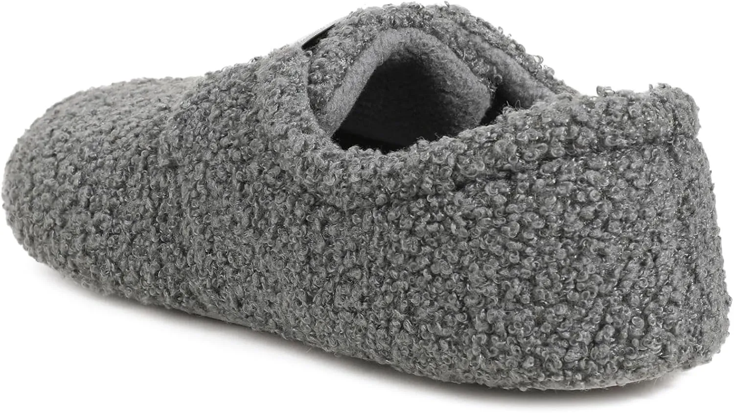 ULTRAIDEAS Women's Soft Curly Fleece Closed Back Indoor Slippers, House Slippers for Women With Elastic