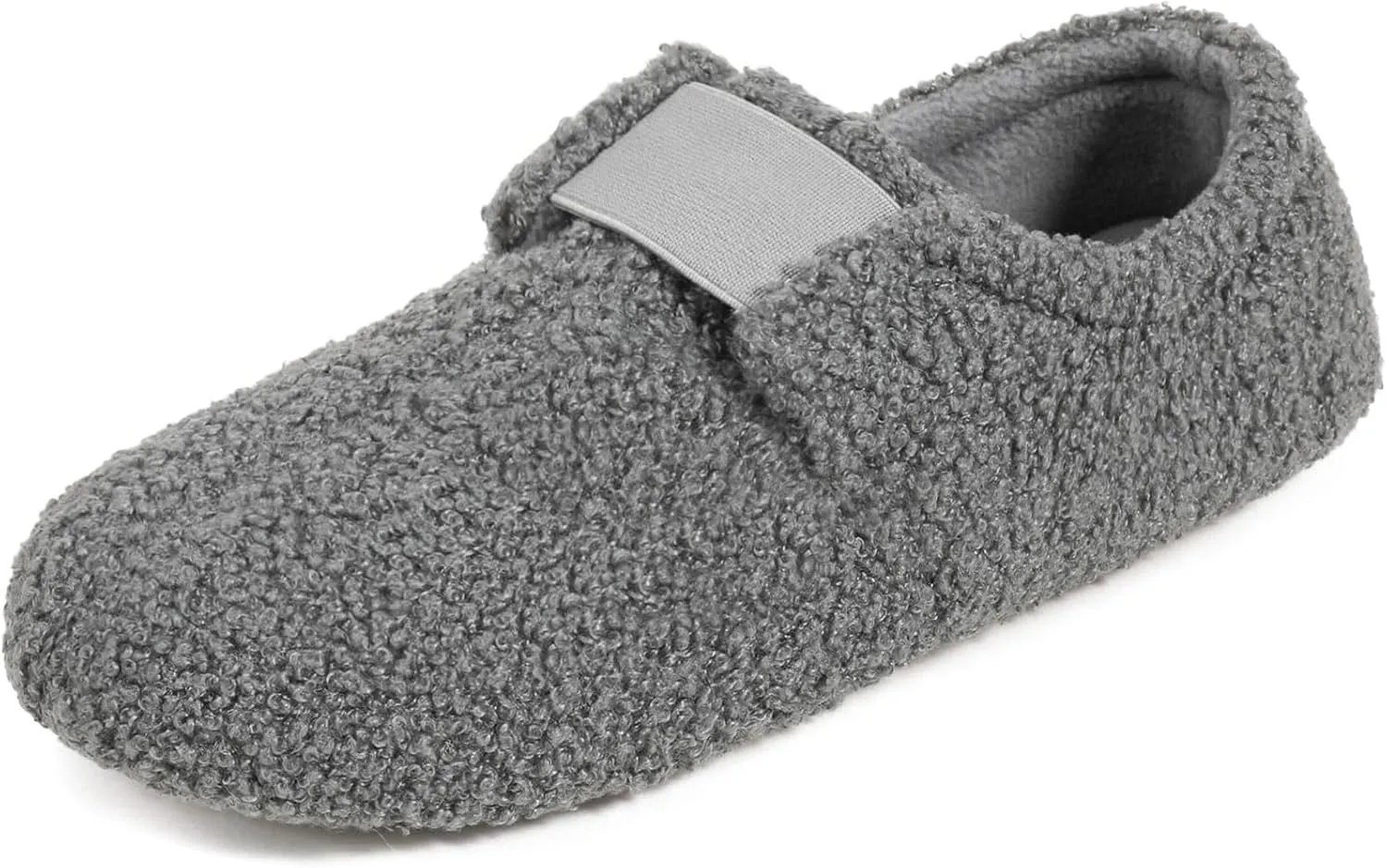 ULTRAIDEAS Women's Soft Curly Fleece Closed Back Indoor Slippers, House Slippers for Women With Elastic