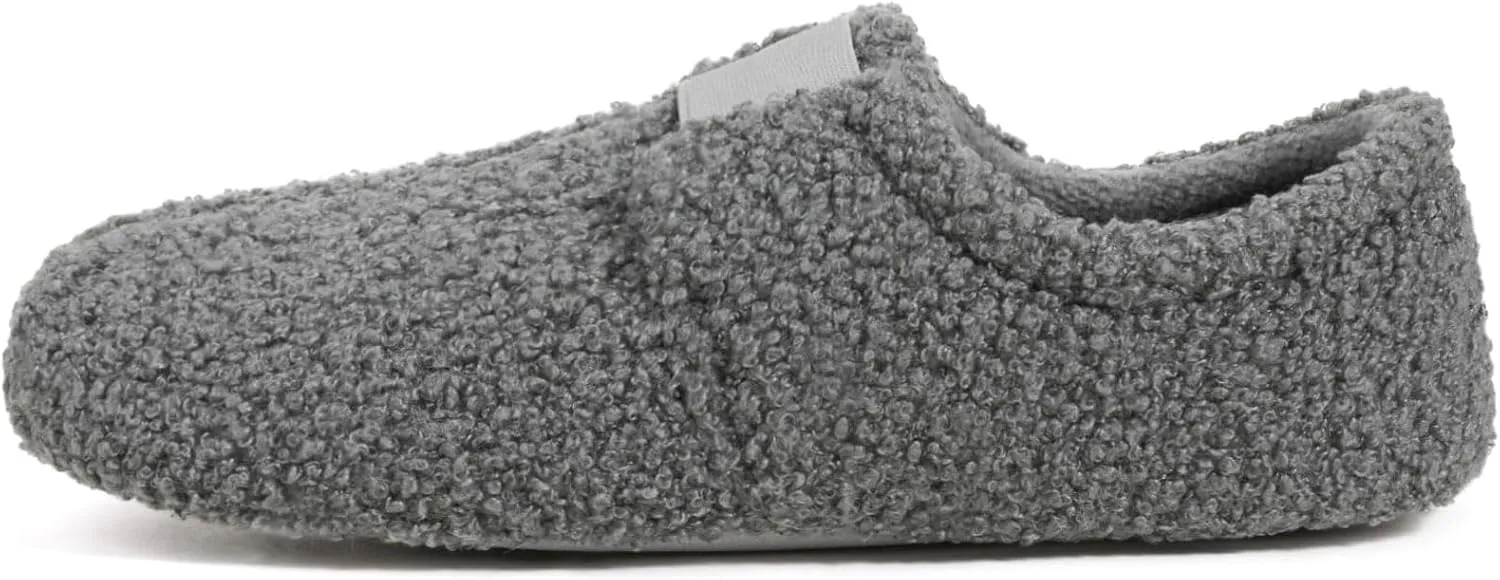 ULTRAIDEAS Women's Soft Curly Fleece Closed Back Indoor Slippers, House Slippers for Women With Elastic