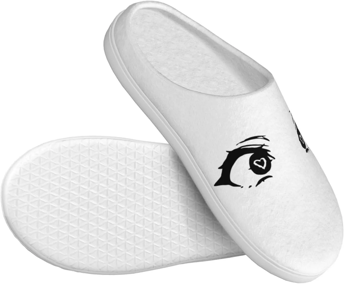 Unisex Warm Slippers Non-Slip Winter Fluffy Slippers Slip-On Plush Slippers Bedroom Slippers House Shoes For Men Women