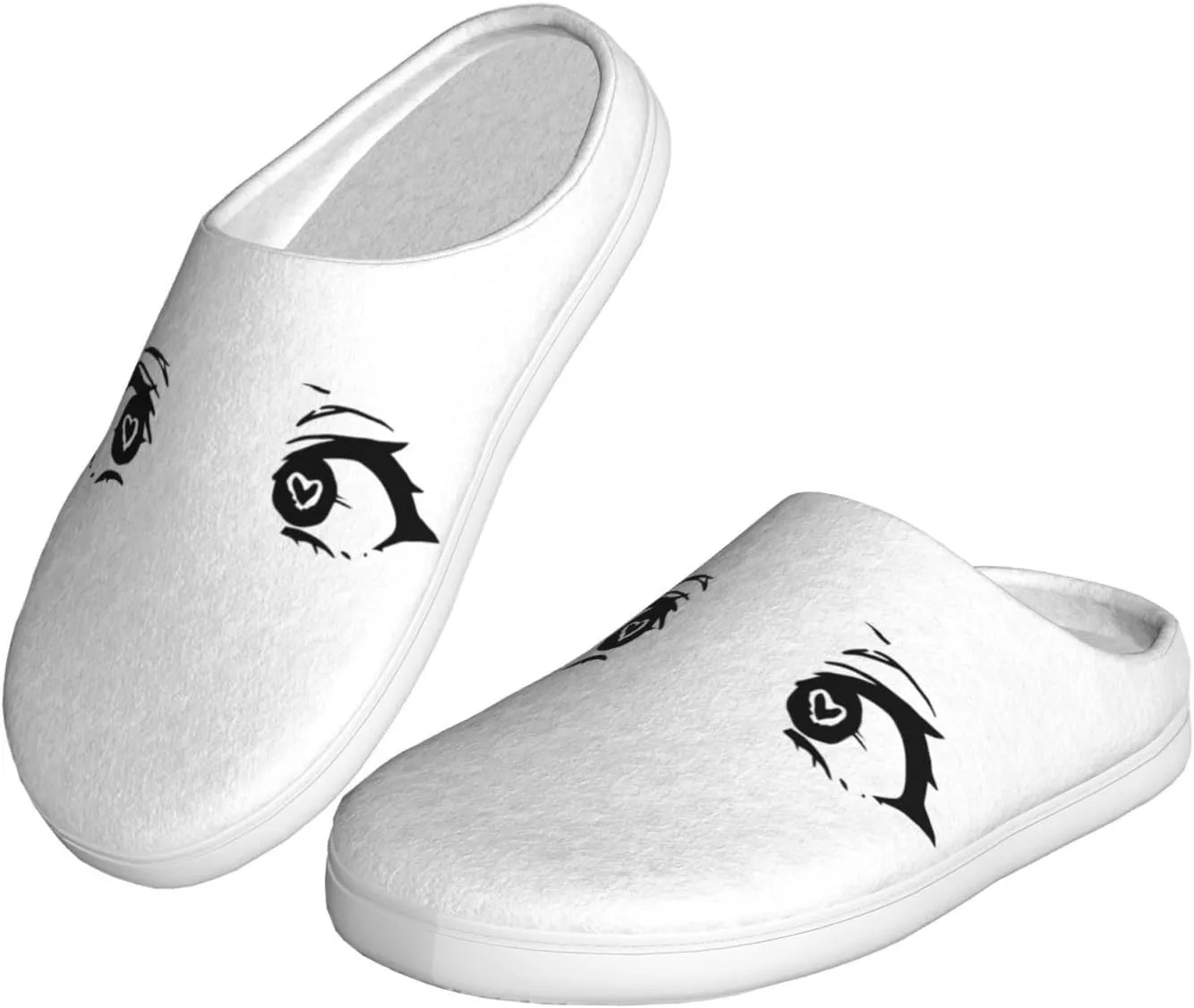 Unisex Warm Slippers Non-Slip Winter Fluffy Slippers Slip-On Plush Slippers Bedroom Slippers House Shoes For Men Women