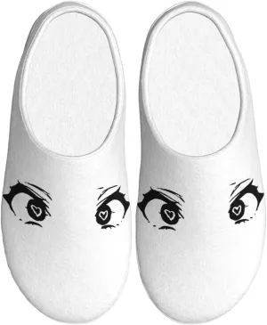 Unisex Warm Slippers Non-Slip Winter Fluffy Slippers Slip-On Plush Slippers Bedroom Slippers House Shoes For Men Women