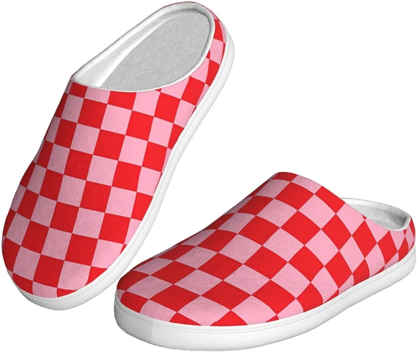 Unisex Warm Slippers Non-Slip Winter Fluffy Slippers Slip-On Plush Slippers Bedroom Slippers House Shoes For Men Women