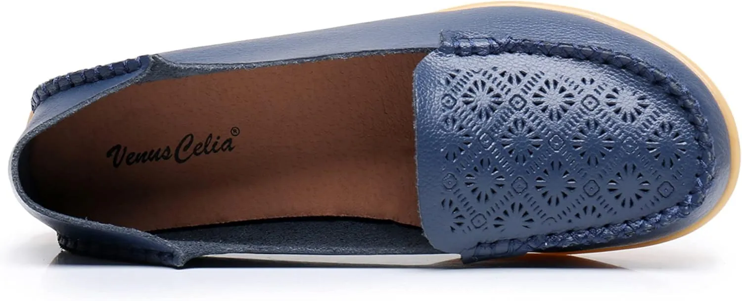VenusCelia Women's Adequate Comfort Walking Flat Loafer