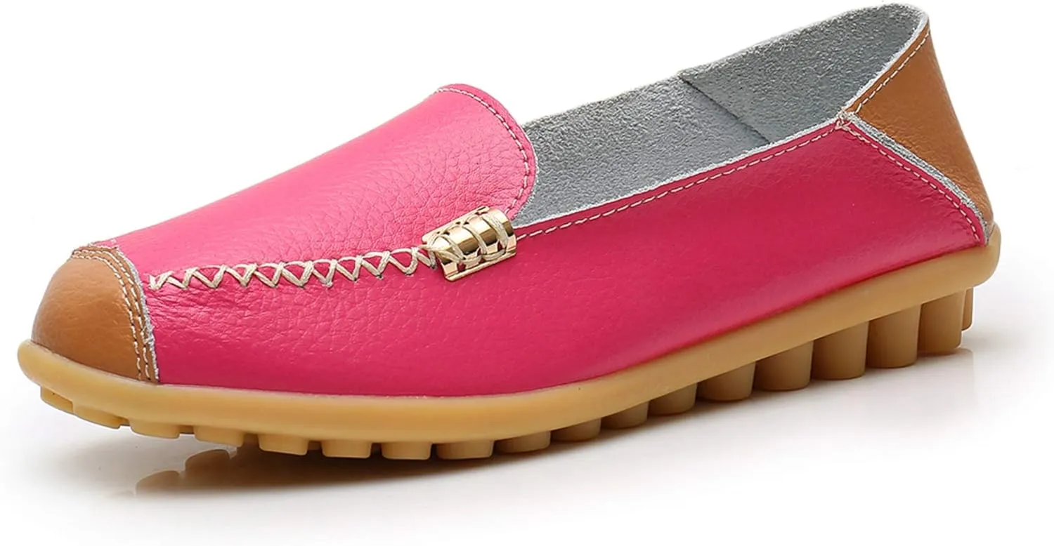 VenusCelia Women's Comfort Walking on Clouds Flat Loafer