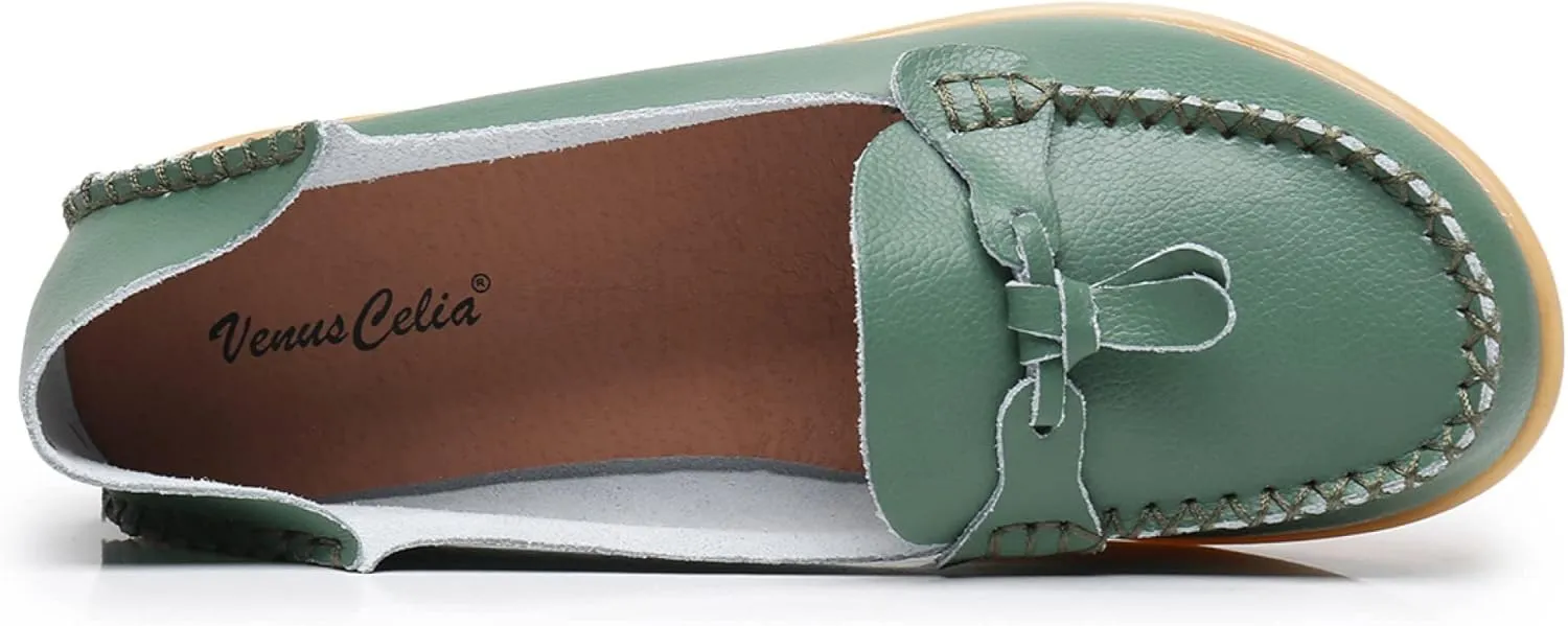 VenusCelia Women's Decoration Comfort Walking Flat Loafer