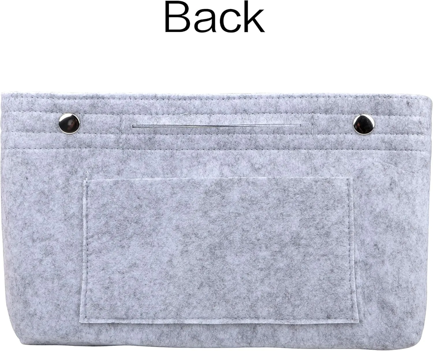 Vercord Felt Purse Tote Organizer Insert Divider Inside Handbag for Women Medium Light Grey