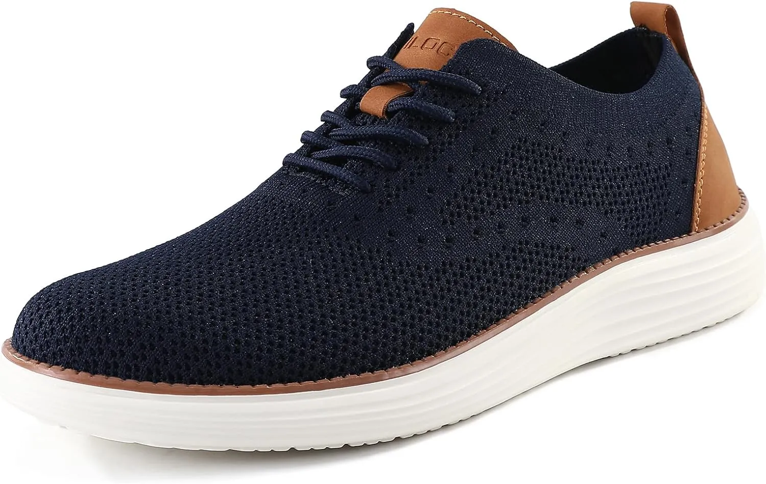 VILOCY Men's Casual Dress Sneakers Oxfords Business Mesh Breathable Walking Shoes Tennis Comfortable