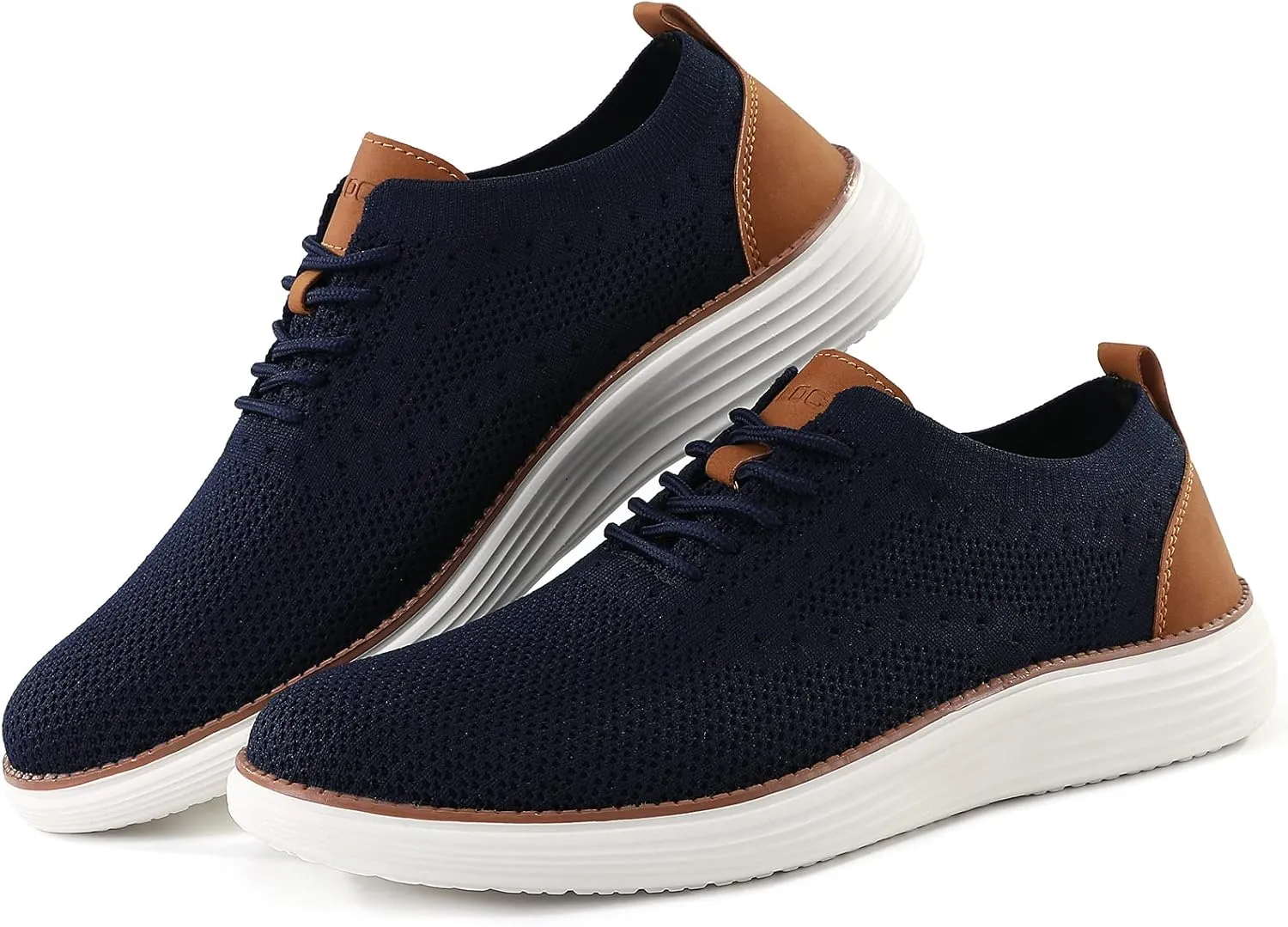 VILOCY Men's Casual Dress Sneakers Oxfords Business Mesh Breathable Walking Shoes Tennis Comfortable