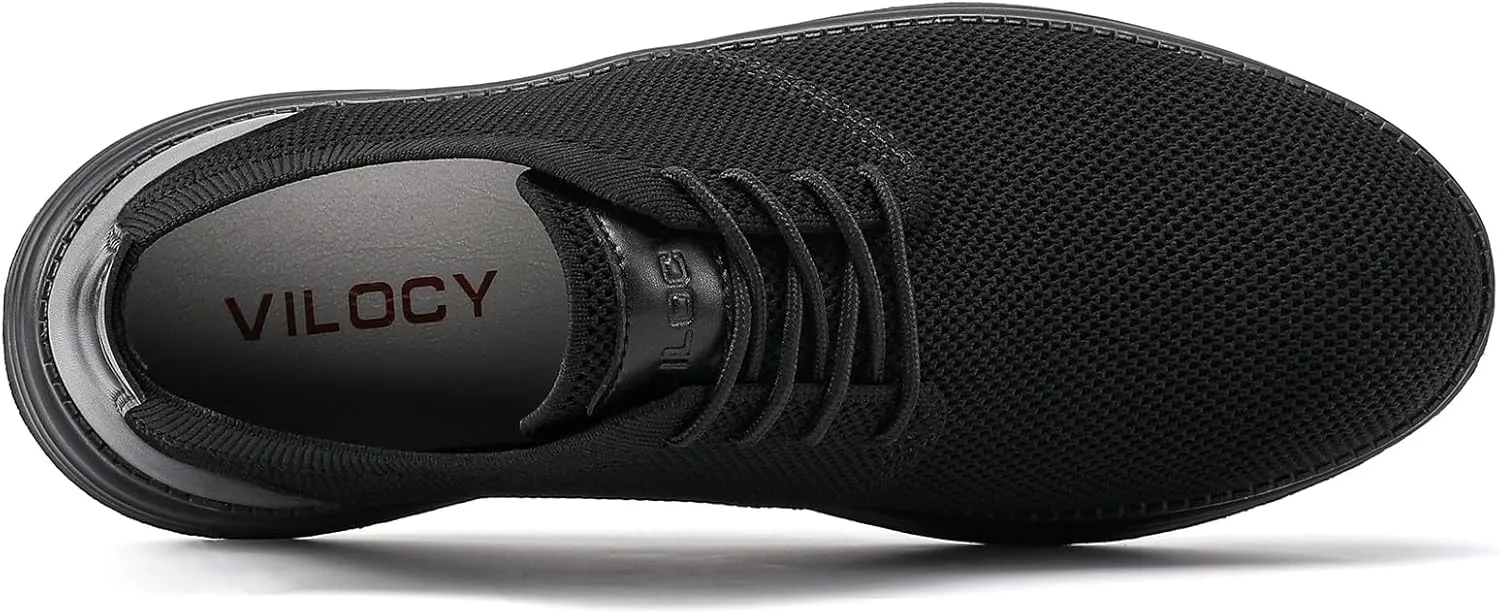 VILOCY Men's Fashion Dress Sneakers Casual Walking Shoes Business Oxfords Comfortable Breathable Lightweight Tennis