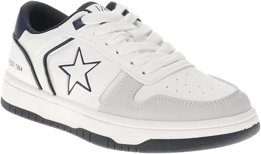 Vintage Havana Womens Fresh Lace Up Sneakers Shoes Casual - Blue, White