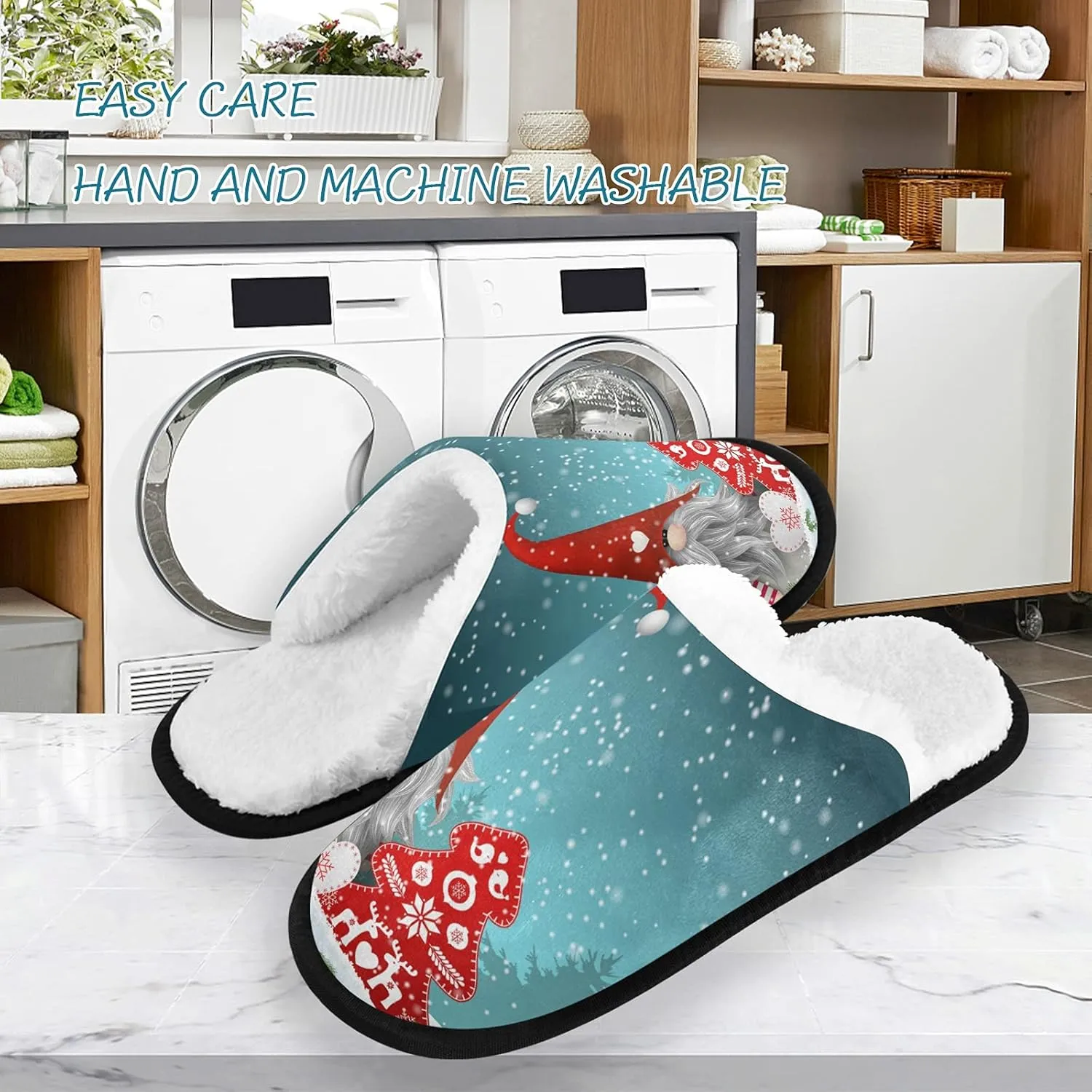 visesunny Slippers for Women Mens Stylish Foral Winter Warm Memory Foam Cotton Home Slippers Soft Plush Fleece Slip on House Slippers for Girls Indoor Outdoor Shoes