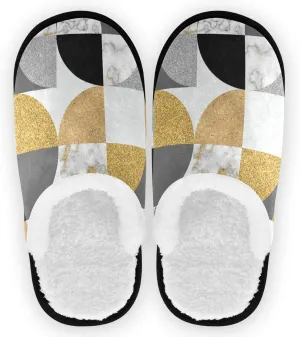 visesunny Slippers for Women Mens Stylish Foral Winter Warm Memory Foam Cotton Home Slippers Soft Plush Fleece Slip on House Slippers for Girls Indoor Outdoor Shoes