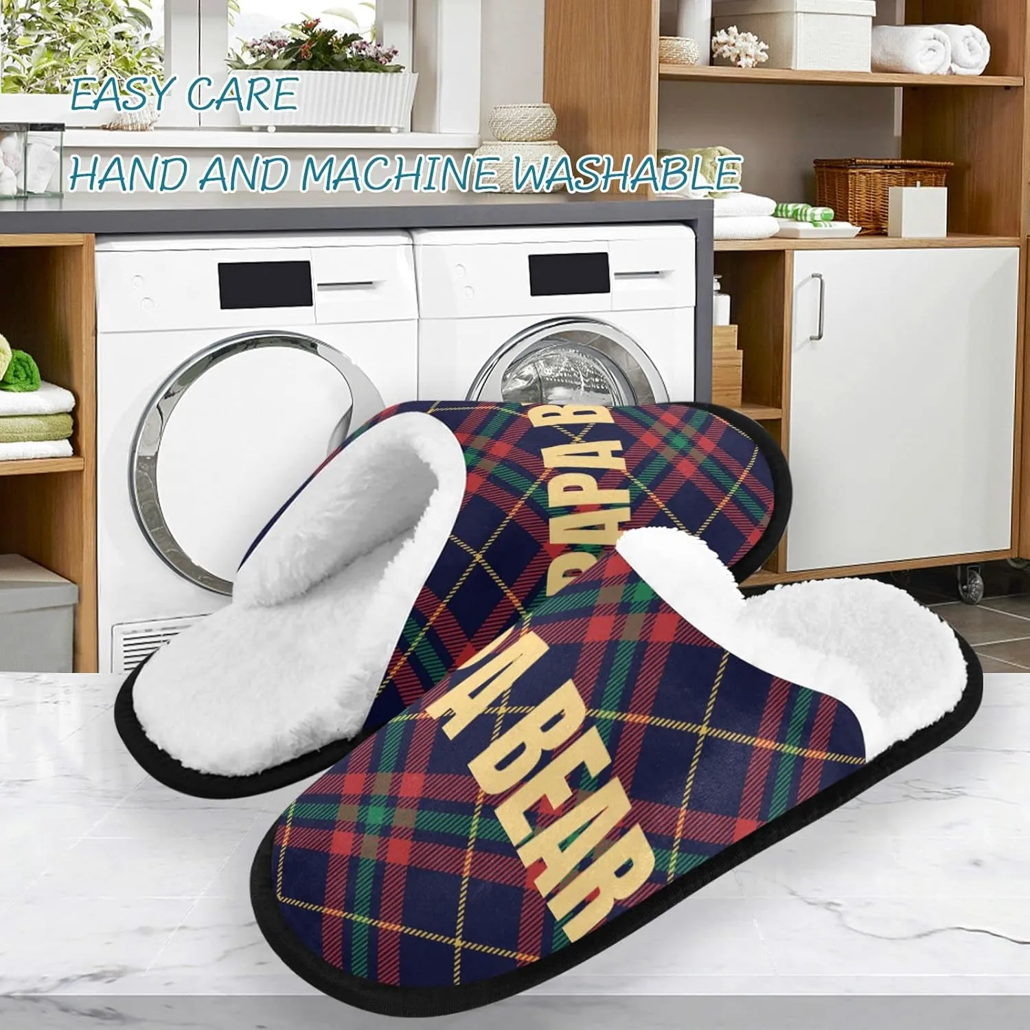 visesunny Slippers for Women Mens Stylish Foral Winter Warm Memory Foam Cotton Home Slippers Soft Plush Fleece Slip on House Slippers Unisex Indoor Outdoor Shoes