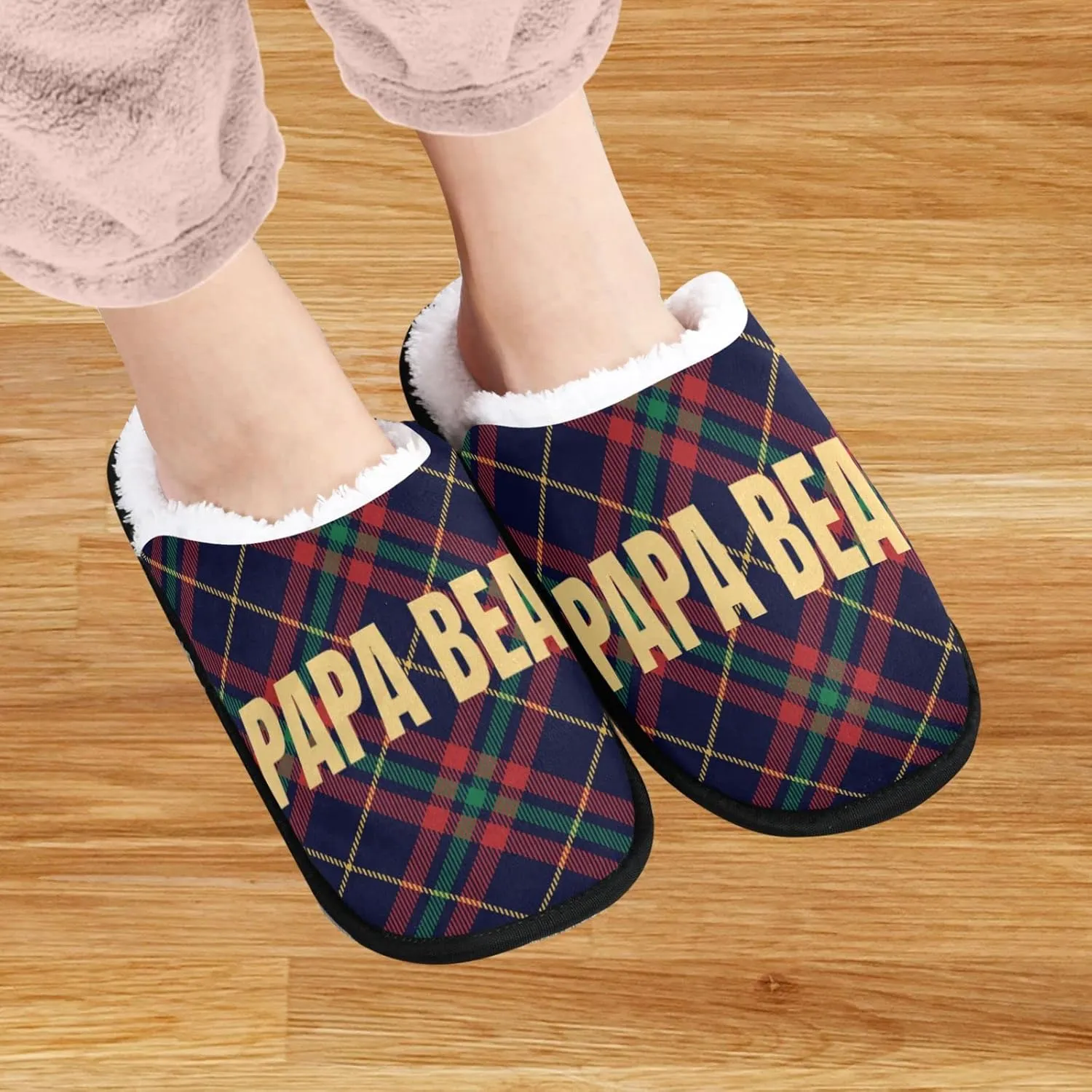 visesunny Slippers for Women Mens Stylish Foral Winter Warm Memory Foam Cotton Home Slippers Soft Plush Fleece Slip on House Slippers Unisex Indoor Outdoor Shoes