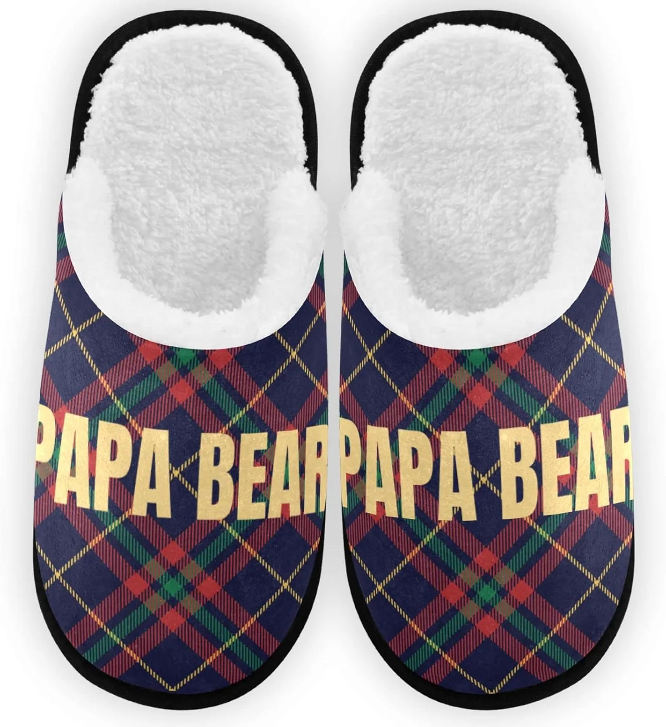 visesunny Slippers for Women Mens Stylish Foral Winter Warm Memory Foam Cotton Home Slippers Soft Plush Fleece Slip on House Slippers Unisex Indoor Outdoor Shoes