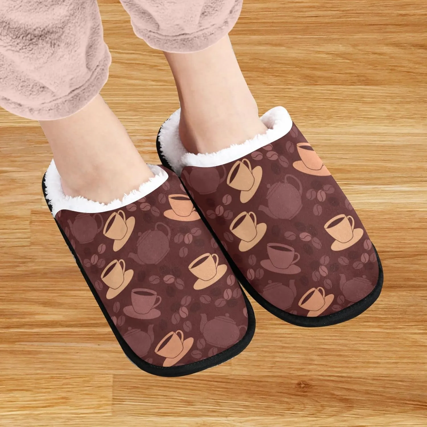 visesunny Women's Cozy Fuzzy Plush Fleece Slippers Soft Memory Foam Ladies House Shoes Warm Bedroom Flat Shoes Unisex Indoor Outdoor