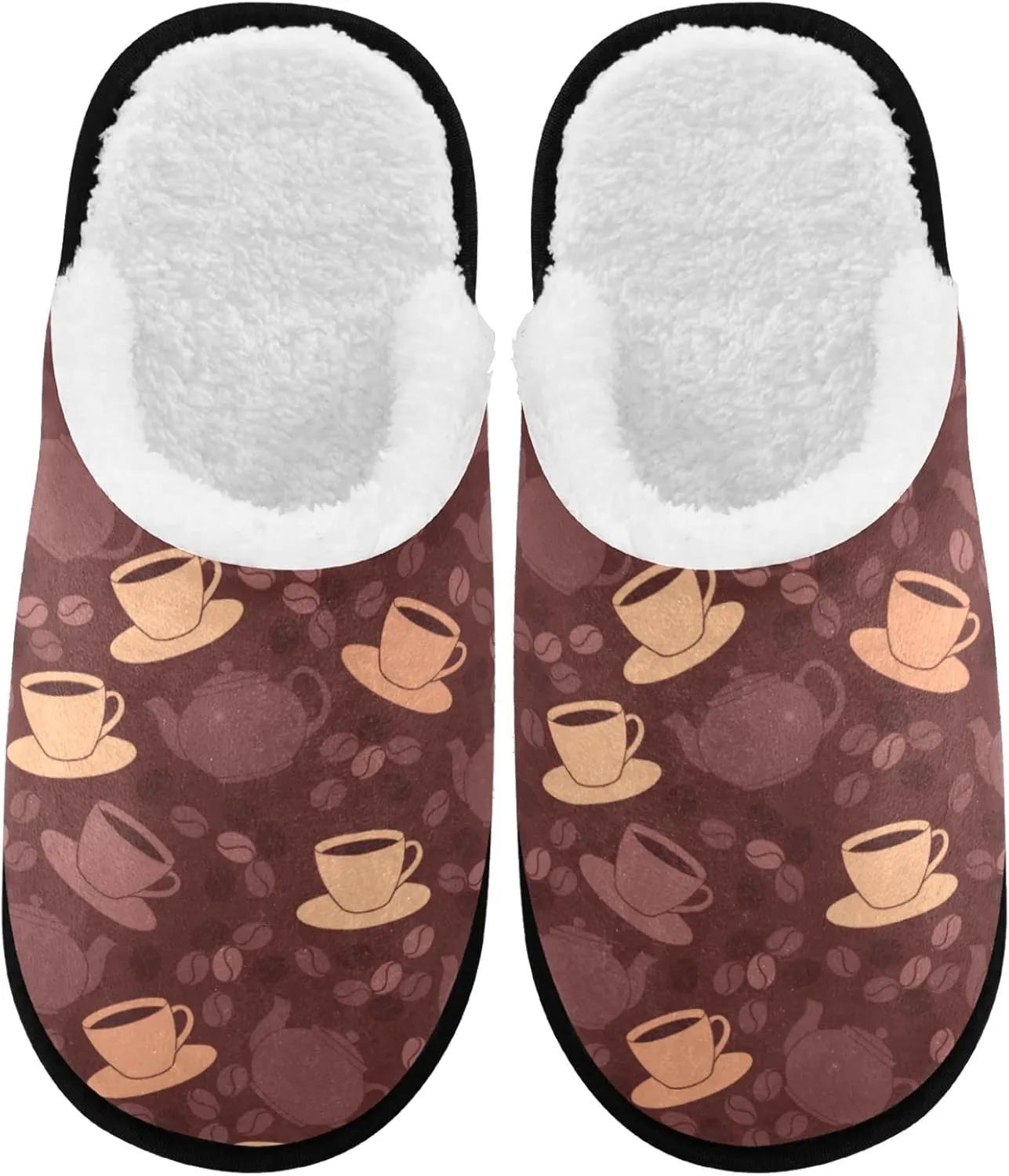 visesunny Women's Cozy Fuzzy Plush Fleece Slippers Soft Memory Foam Ladies House Shoes Warm Bedroom Flat Shoes Unisex Indoor Outdoor