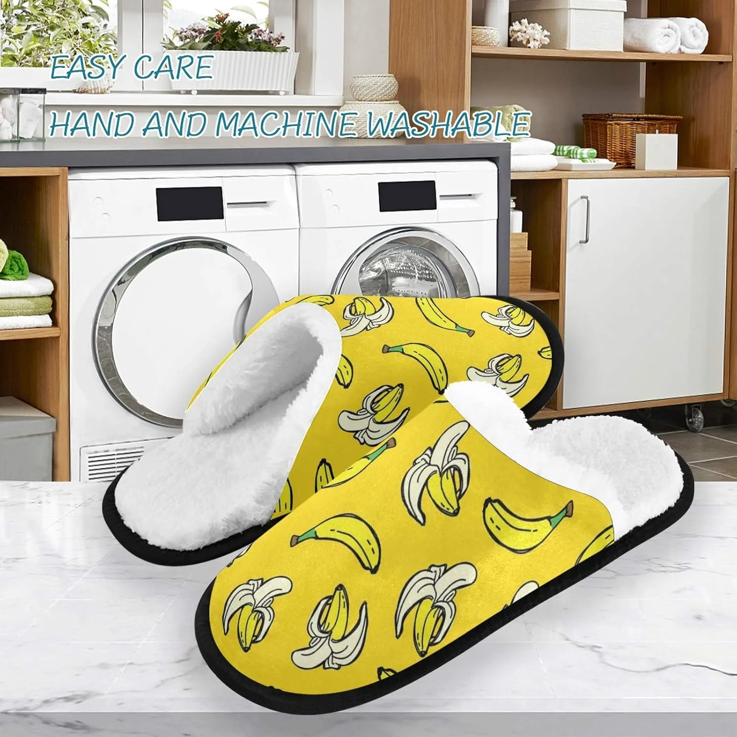 visesunny Women's Cozy Fuzzy Plush Fleece Slippers Soft Memory Foam Ladies House Shoes Warm Bedroom Flat Shoes Unisex Indoor Outdoor