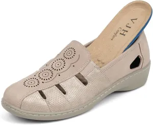 VJH confort Women’s Flat Shoes, Slip-on Round Toe Light Weight Comfort Casual Walking Shoes