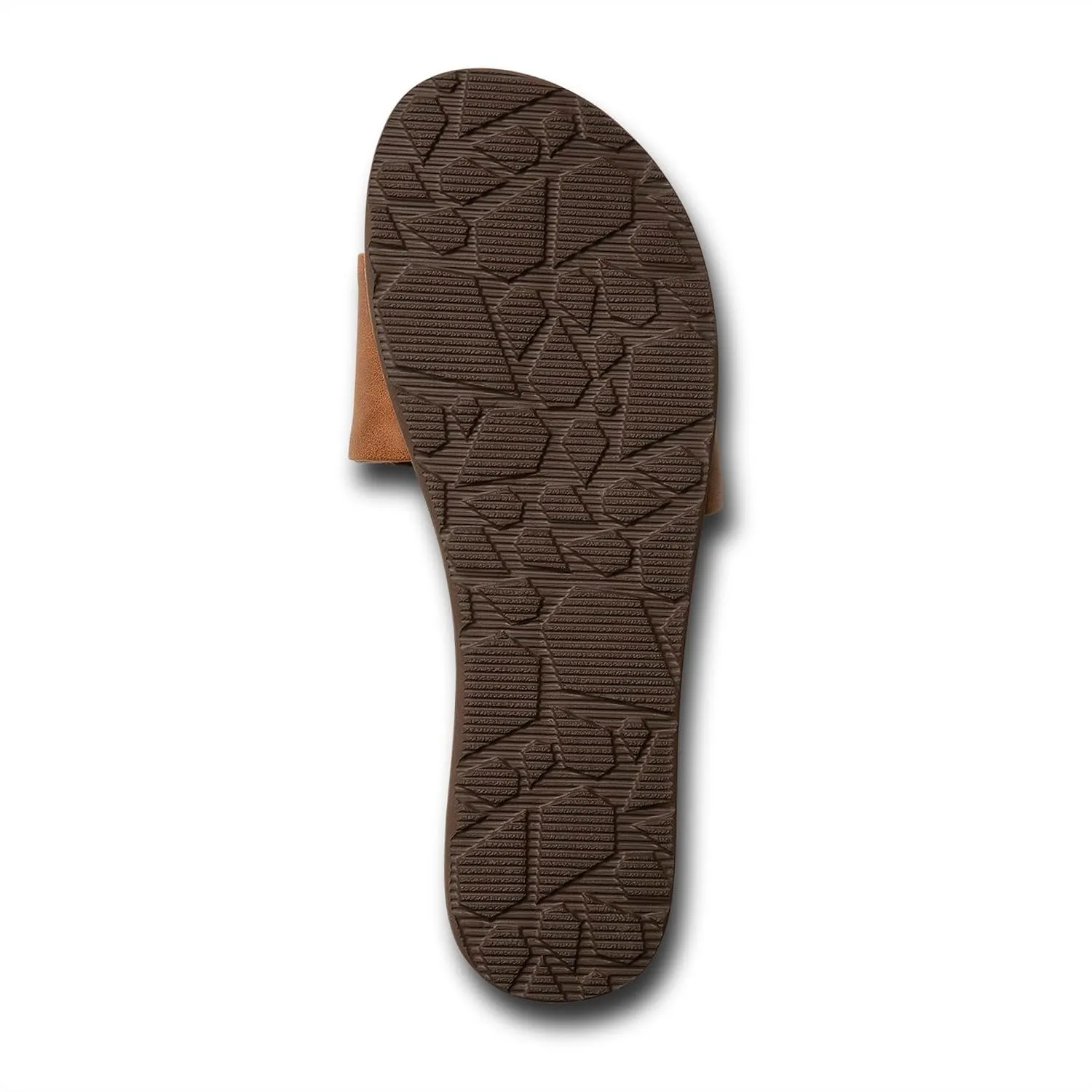 Volcom Women's Simple Synthetic Leather Strap Slide Sandal