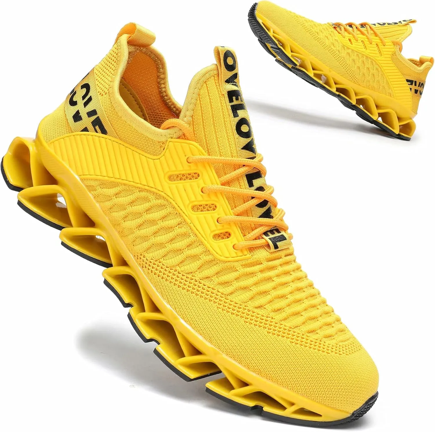 Vooncosir Men's Fashion Sneakers Breathable Mesh Running Shoes Blade Non Slip Soft Sole Casual Athletic Walking Shoes