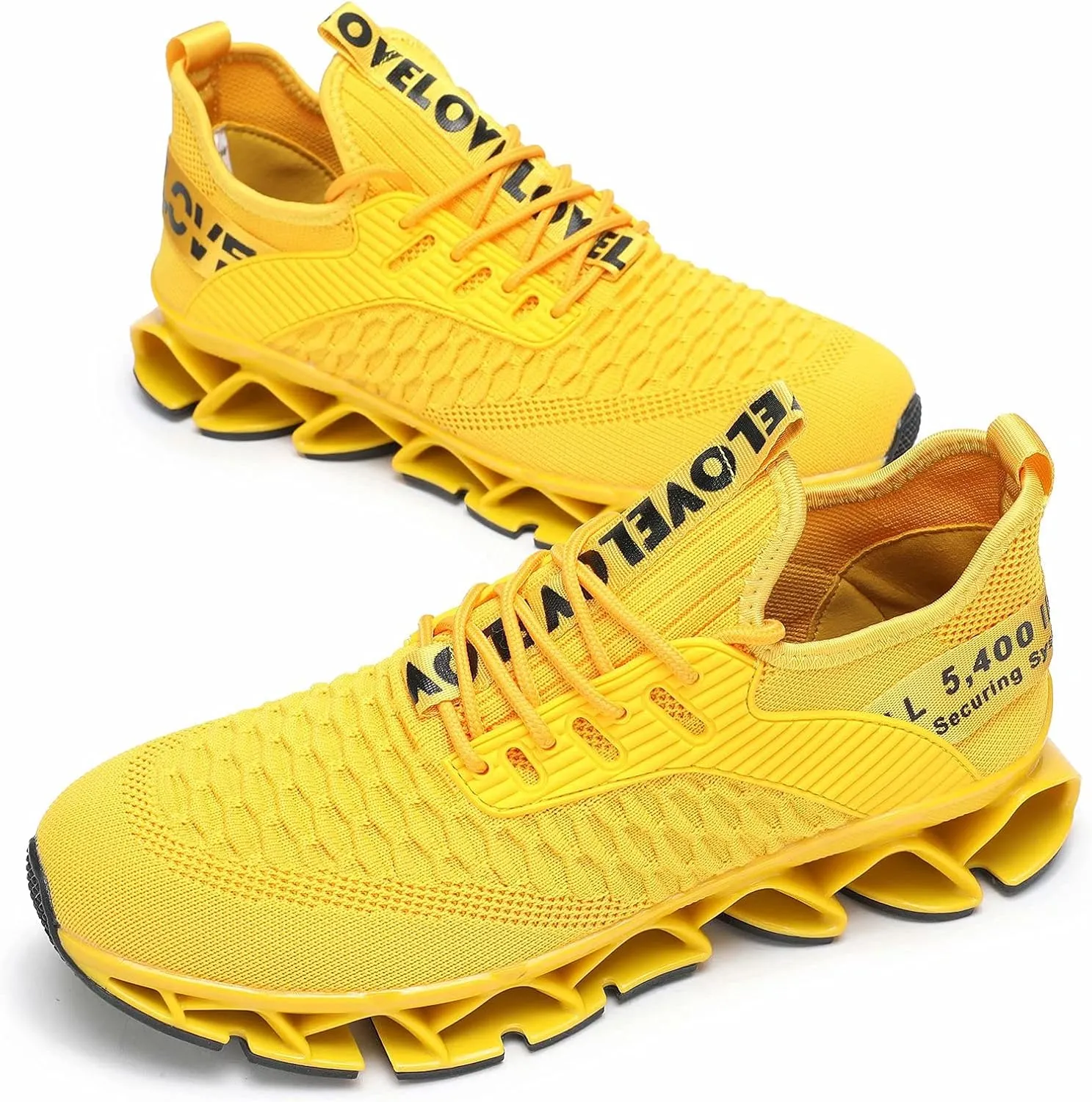Vooncosir Men's Fashion Sneakers Breathable Mesh Running Shoes Blade Non Slip Soft Sole Casual Athletic Walking Shoes