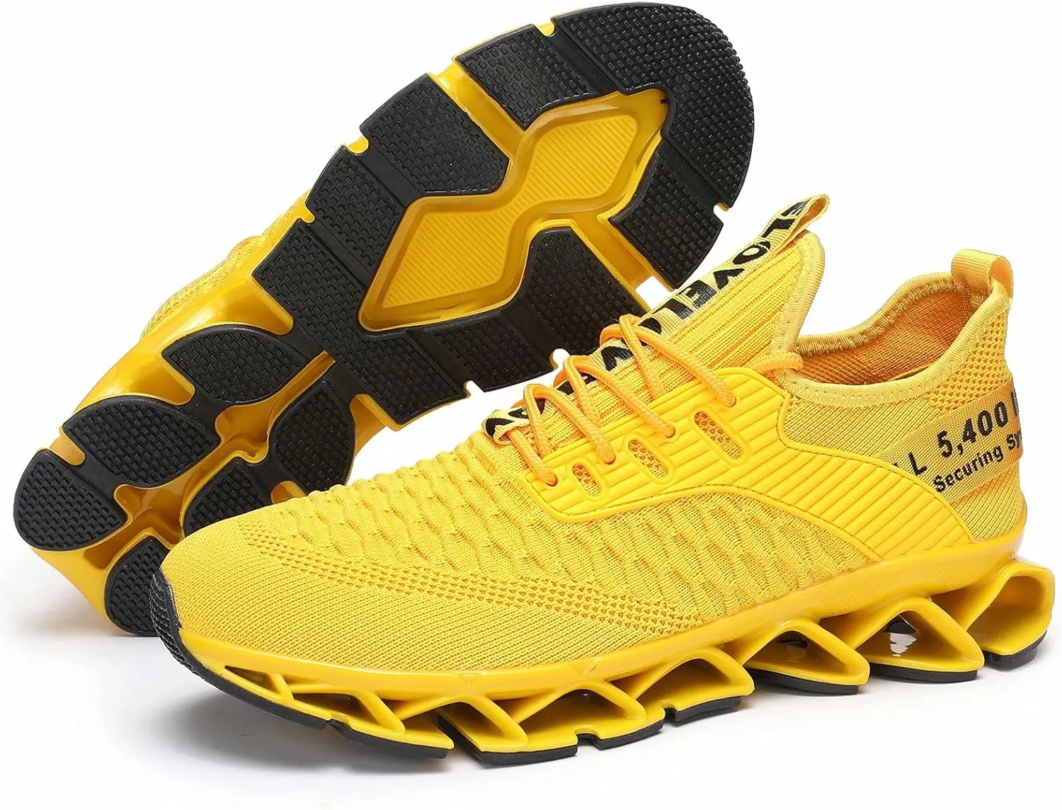 Vooncosir Men's Fashion Sneakers Breathable Mesh Running Shoes Blade Non Slip Soft Sole Casual Athletic Walking Shoes