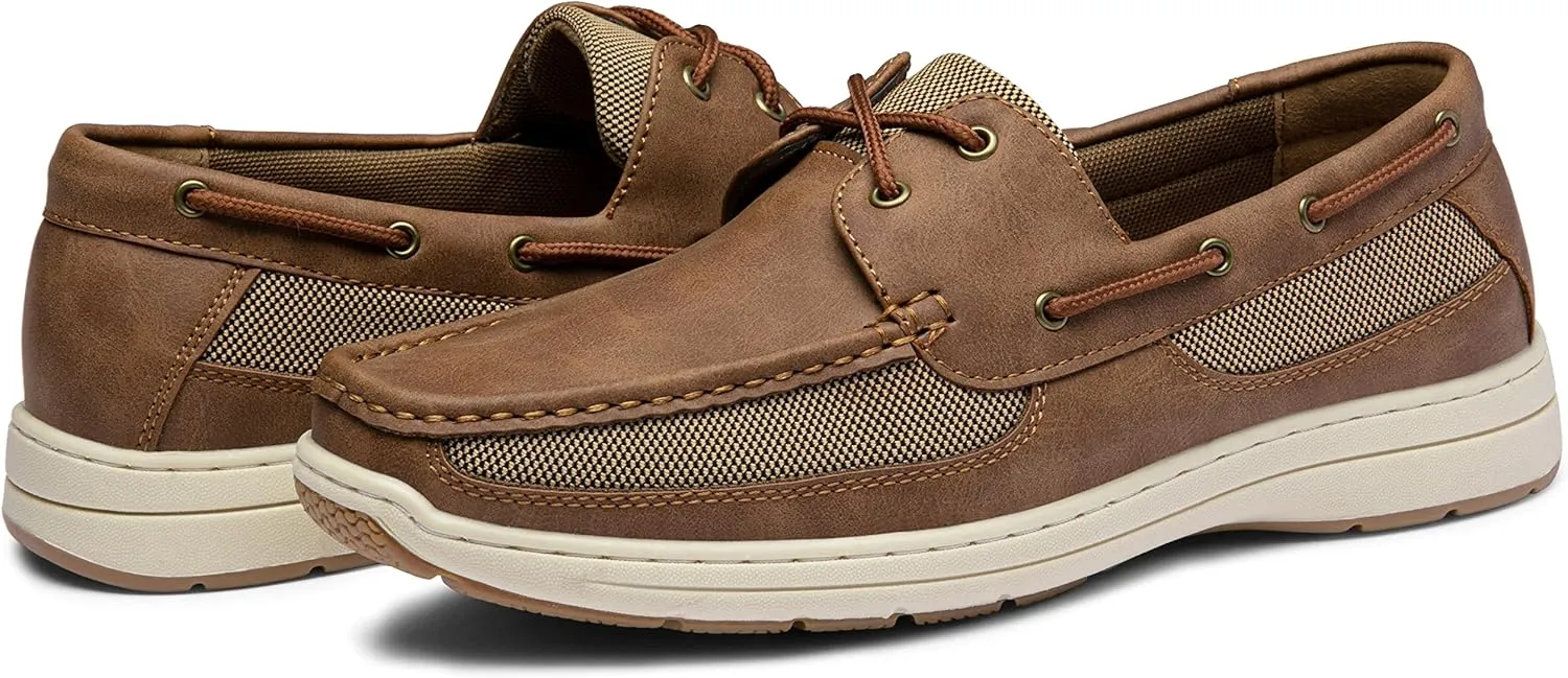 Vostey Men's Boat Shoes Slip On Stylish Casual Loafers Deck Shoes for Men