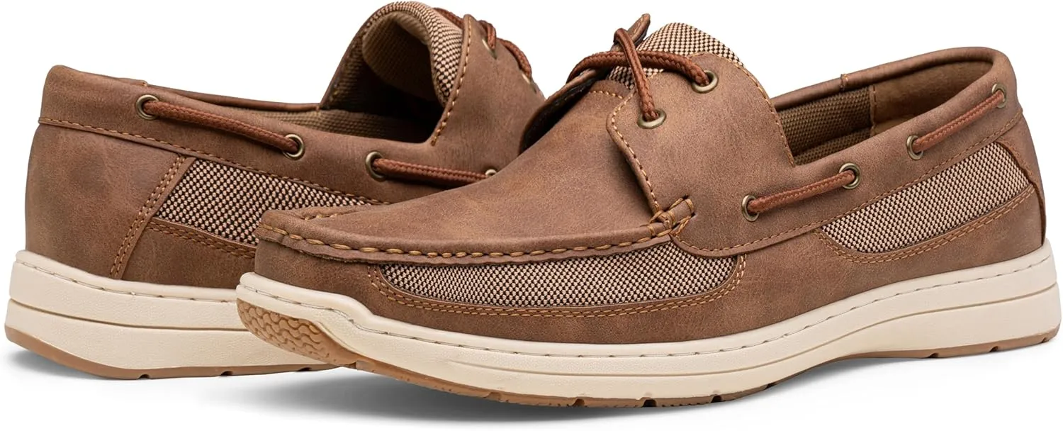 Vostey Men's Boat Shoes Slip On Stylish Casual Loafers Deck Shoes for Men