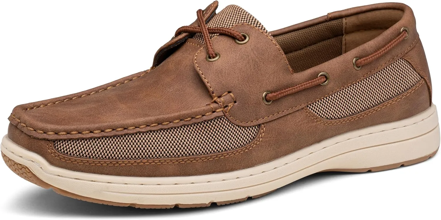 Vostey Men's Boat Shoes Slip On Stylish Casual Loafers Deck Shoes for Men