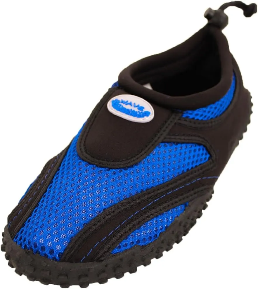 WAVE Women's Drawstring Slip On Aqua Socks Water Shoes