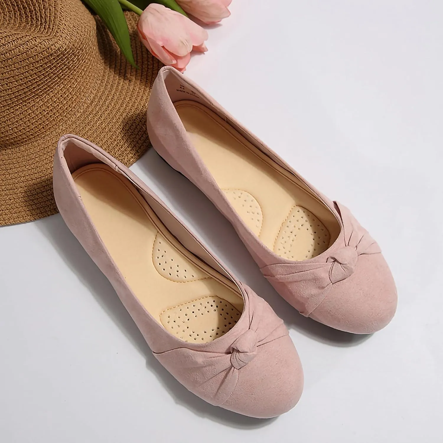 Women's Ballet Flats Shoes, Dress Shoes for Women Round Toe Comfort Light Weight Slip-On Shoes