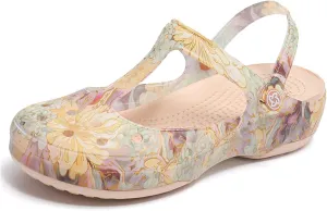 Women's Classic Garden Clogs,Thick-Soled Non-Slip Baotou Casual Slip-On Water Sandals,Lndoor and Outdoor Beach Slippers.