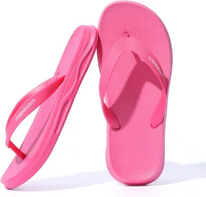 Womens Flip Flops Comfortable Cushion Slip On Beach Thong Sandals for Women Non-Slip