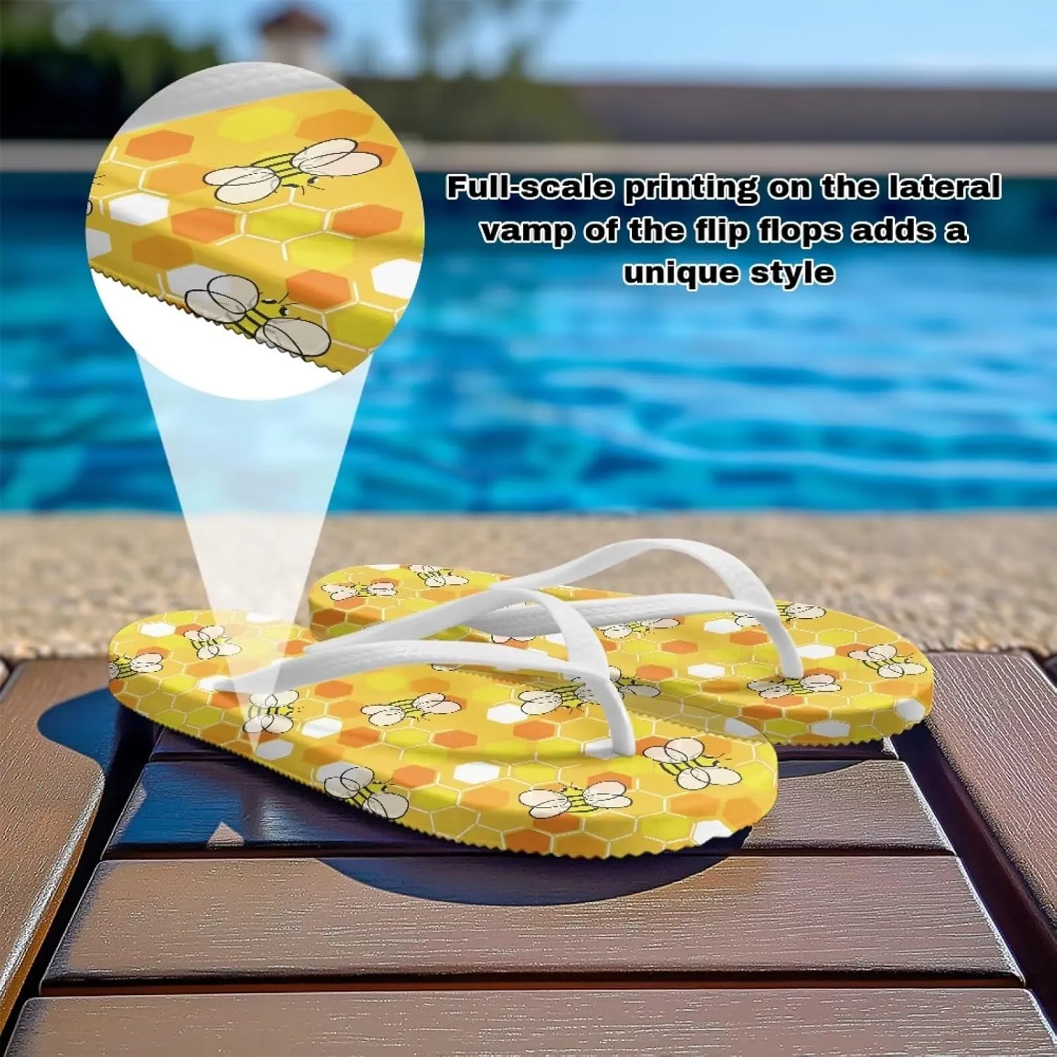 Womens Flip Flops Ladies Non Slip Sandals Lightweight Stylish Shower Shoes Yoga Mat for Summer