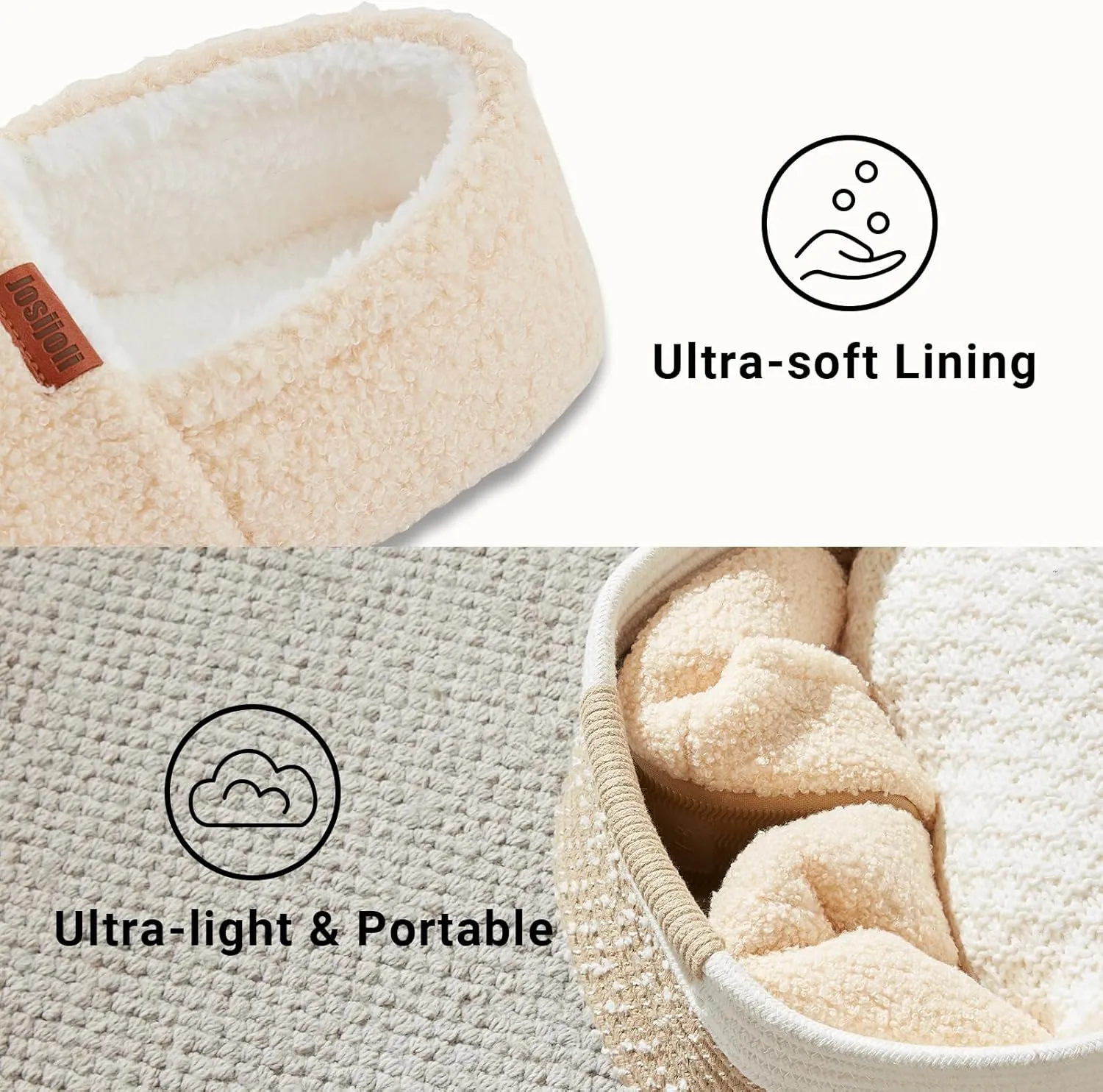 Women's Fuzzy Curly Fur Memory Foam Slippers, Closed Back House Slippers Indoor and Outdoor