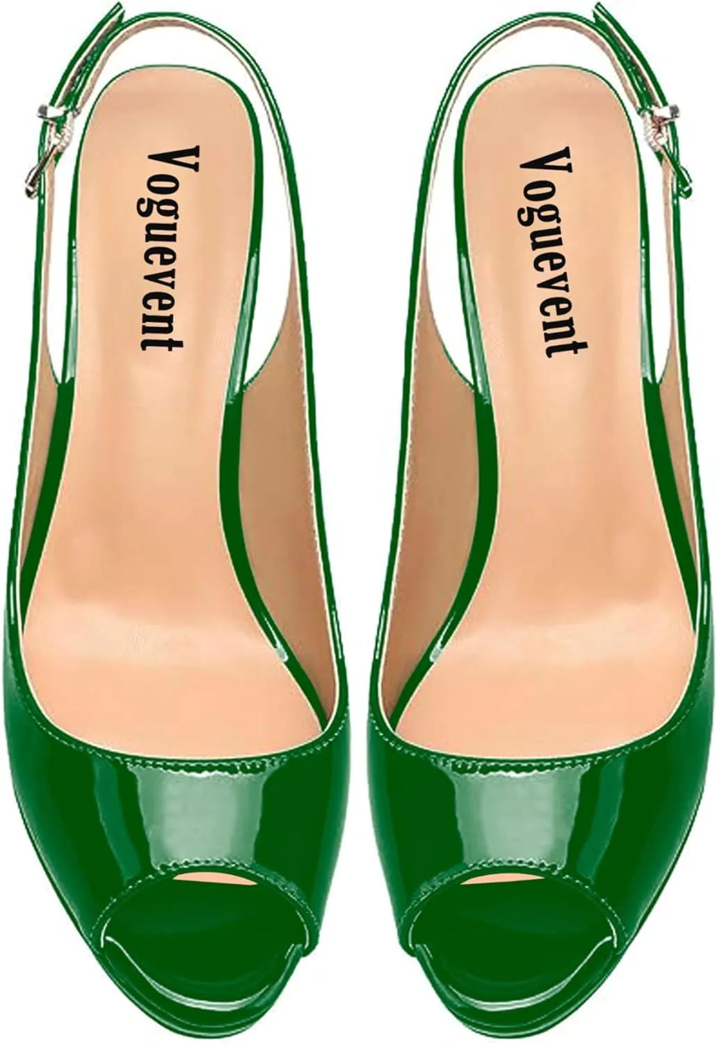 Women's High Heels Platform Peep Toe Pumps Stiletto Heel Slingback Party Dress Office Fashion Shoes Patent Leather Sandal Pumps