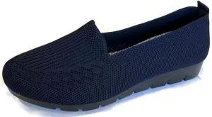 Women's Knitted Flat Shoes Lightweight Comfortable Loafers Women Footwear Slip On Casual Breathable Mesh Walking Shoes Female Round Toe Black, Pink, Purple, Red, Navy Blue, Grey, Beige