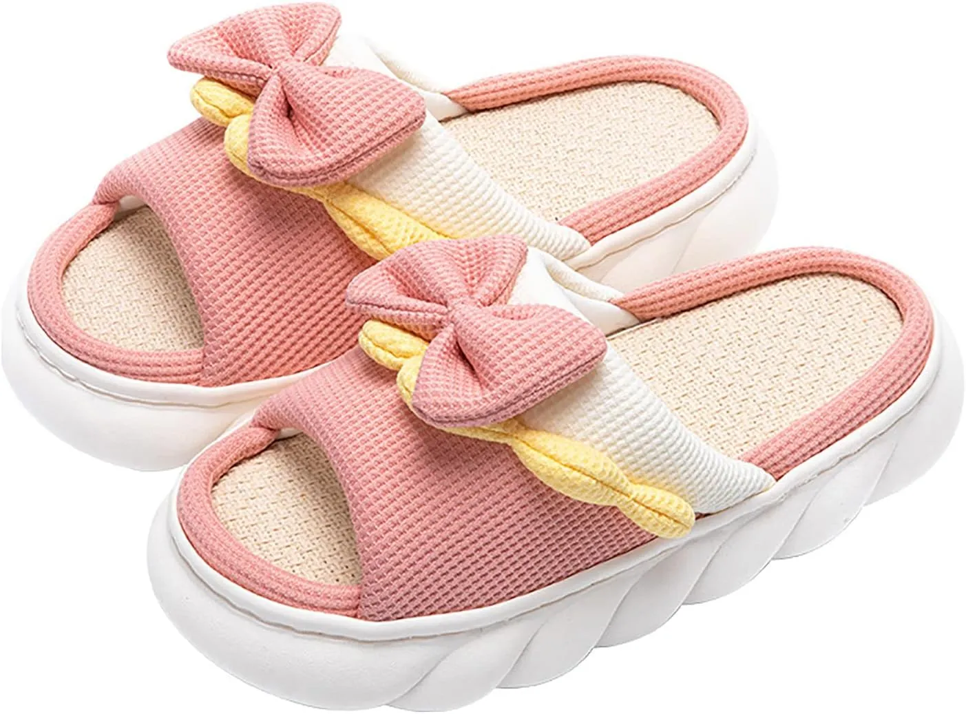 Women's linen slippers. Comfortable linen slippers. Non-slip tread pattern on the sole. Highly elastic and soft sponge for stylish skin-friendliness.
