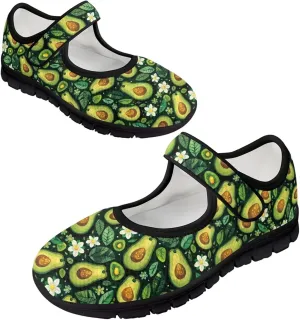 Womens Mary Jane Sneakers Breathable Mesh Casual Shoes Lightweight Non Slip Comfort Flats for Walking Tennis