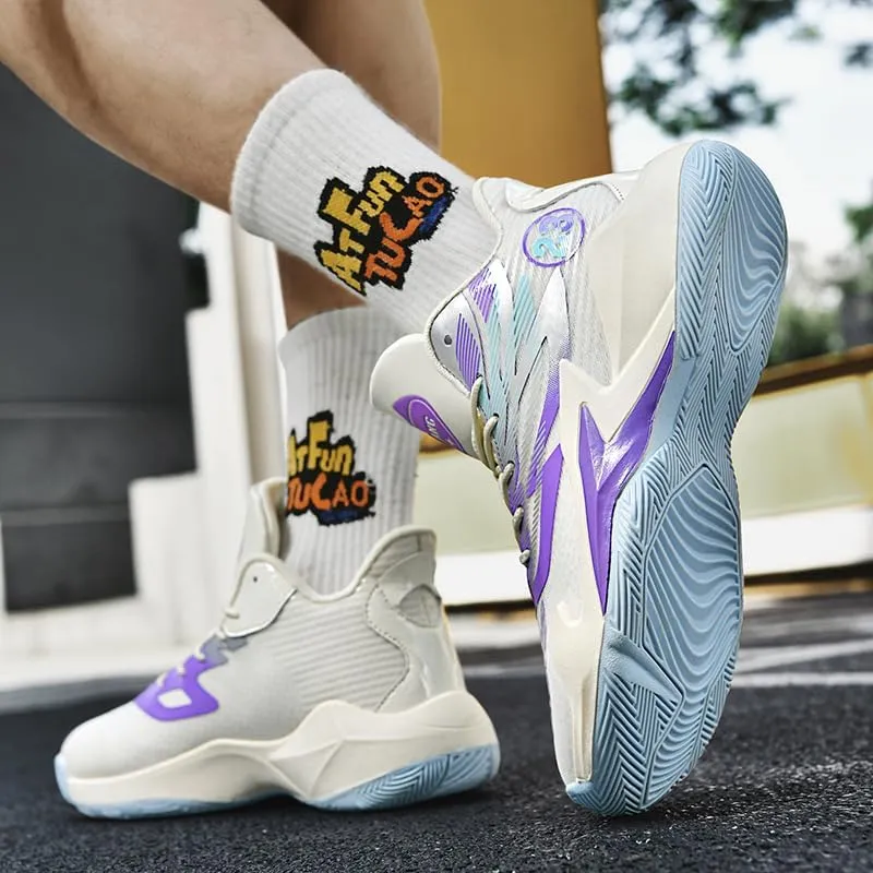 Womens Mens Basketball Shoes High Top Fashion Breathable Sneakers Lace Up Sport Volleyball Outdoor Non Slip Shoe