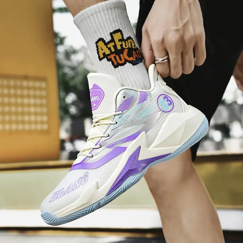 Womens Mens Basketball Shoes High Top Fashion Breathable Sneakers Lace Up Sport Volleyball Outdoor Non Slip Shoe