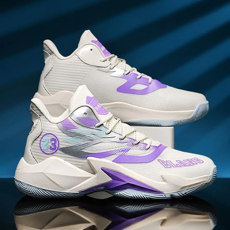 Womens Mens Basketball Shoes High Top Fashion Breathable Sneakers Lace Up Sport Volleyball Outdoor Non Slip Shoe