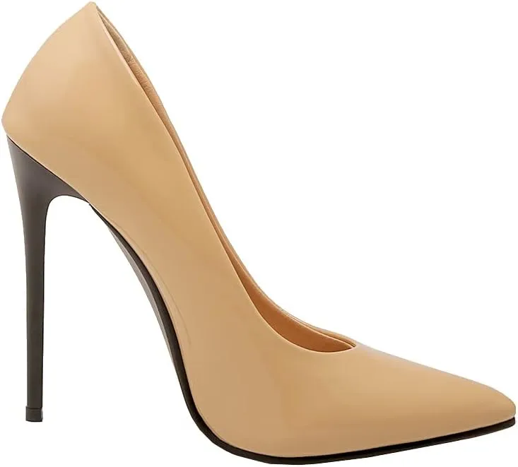 Women's Men's Pointed Toe High Hell Plus Size Slip On Stiletto Wedding Party Dress Pumps Shoes