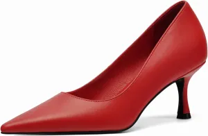 Women's Pointed Pumps Sexy Stiletto Heels Closed Pumps Comfortable Stylish Slip-On Dress Shoes for Party Wedding Proms Work Shoes