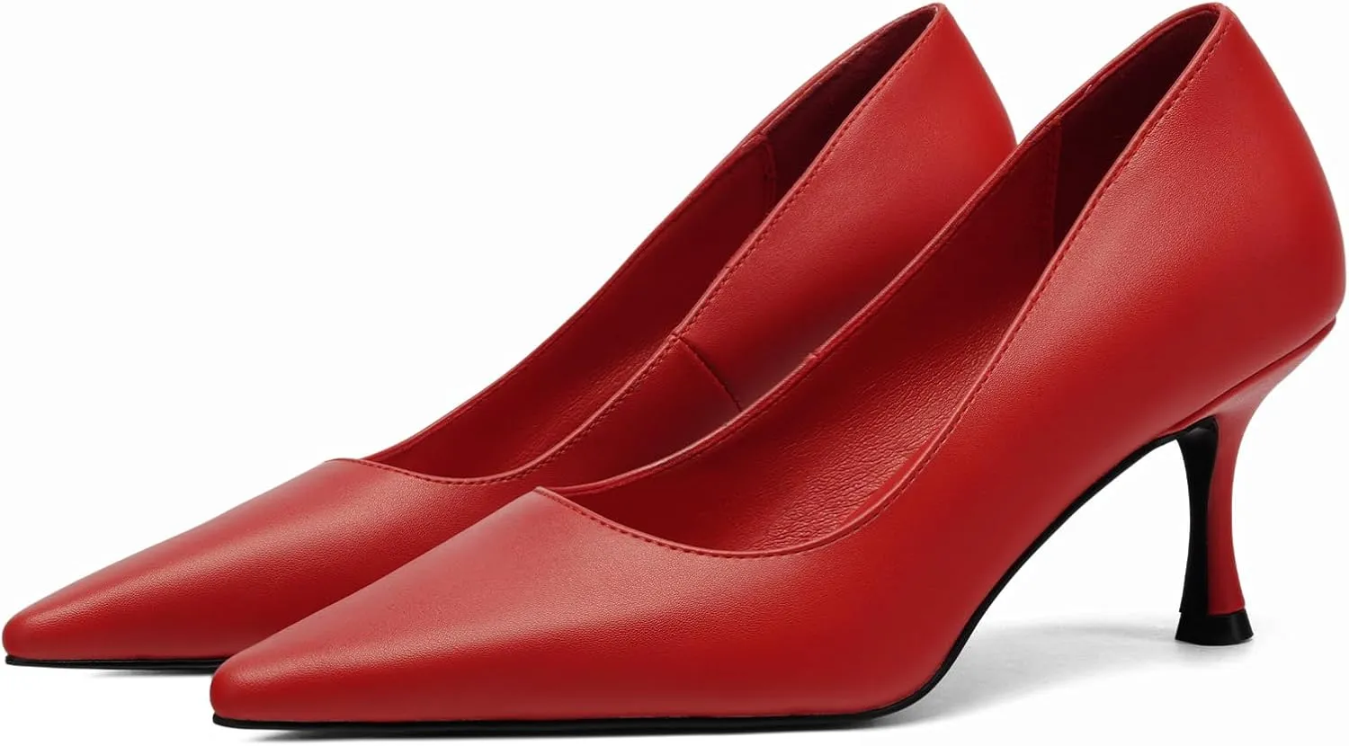 Women's Pointed Pumps Sexy Stiletto Heels Closed Pumps Comfortable Stylish Slip-On Dress Shoes for Party Wedding Proms Work Shoes